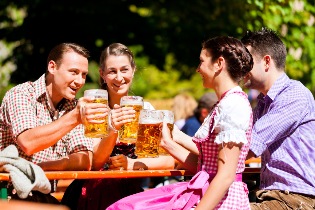 Im Biergarten grillen